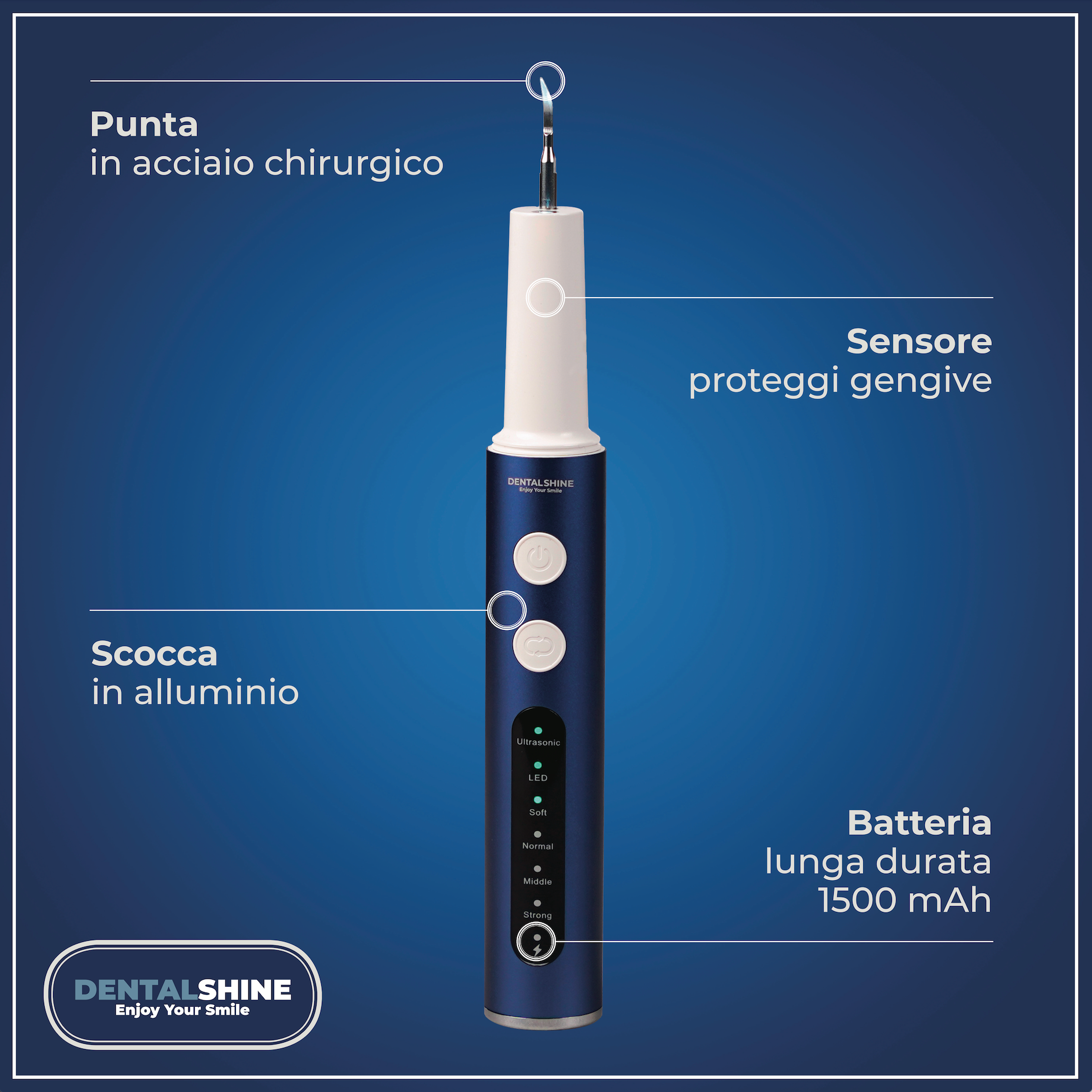 Un sourire plus blanc et une bouche plus saine, nouveau détartreur à ultrasons Dentalshine !